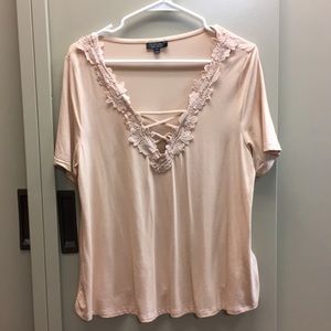 Floral laced up Shirt